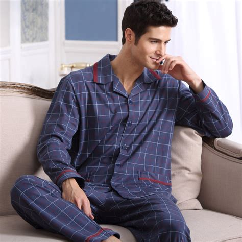 long sleeved pyjamas men's.